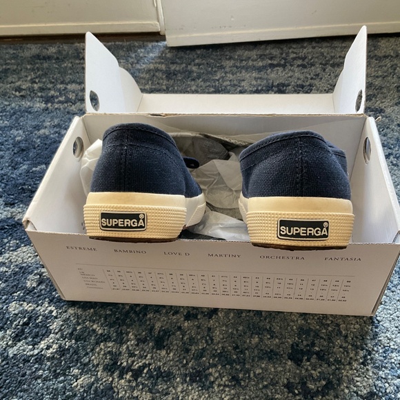 Navy blue Superga tennis shoes - Picture 11 of 12